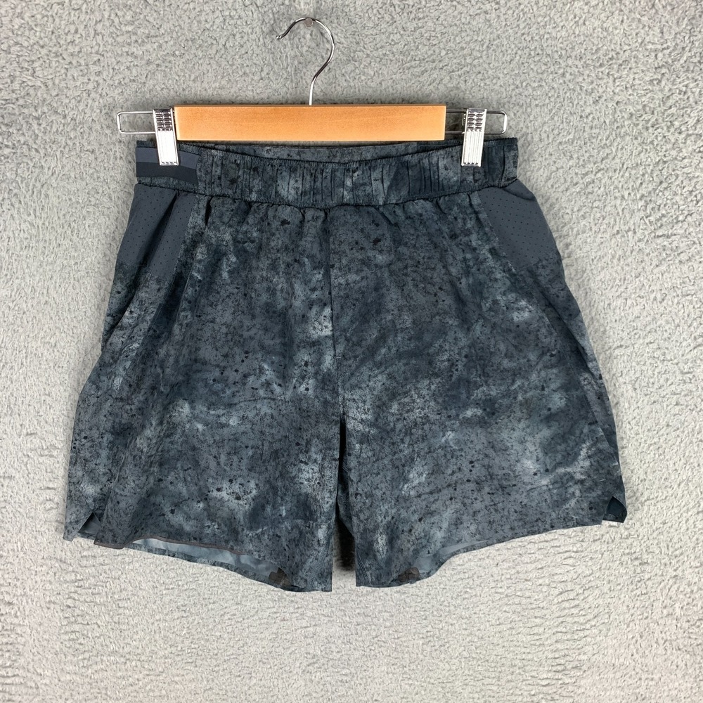 Lululemon Surge Running Shorts Mens Small Antiqued Diamond Dye Multi 6" Liner